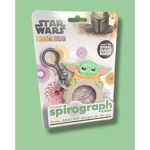 Disney Star Wars Grogu Spirograph Cyclex Hasbro 5+ Compact Collectors Travel Toy - Picture 12 of 16